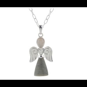 Connemara Marble Angel Necklace Sterling